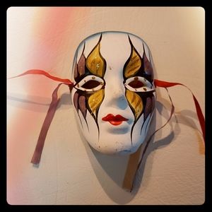 Handpainted ceramic mask